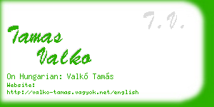 tamas valko business card